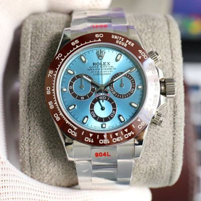 Clean Factory White Gold Daytona Rolex 904L Steel 7750 Epic Movement Watch